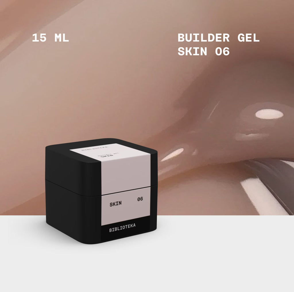 BIBLIOTEKA Builder Gel № 06 Skin – Warm Beige Builder Gel, 15 ml