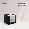 BIBLIOTEKA Builder Gel № 17 Milk LUSTER – Milky with Shimmer, 30 ml