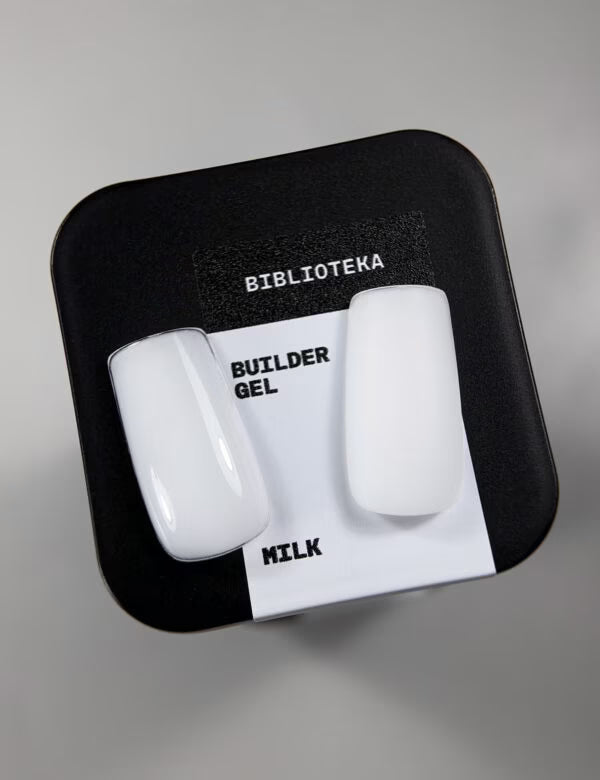 BIBLIOTEKA Builder Gel №02 Milk – Milky White, 30 ml