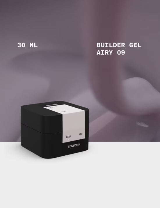 BIBLIOTEKA Builder Gel №09 Airy – Airy, 30 ml