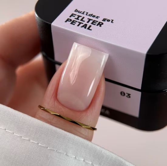 BIBLIOTEKA Builder Gel № 03 Petal FILTER – Soft Pink, 30 ml