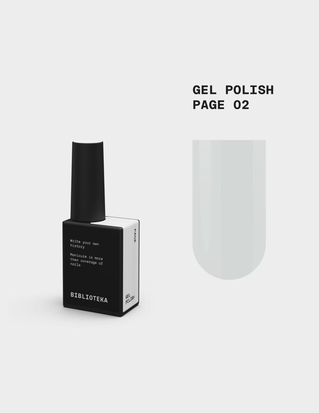 BIBLIOTEKA Gel Polish №02 Page – Pure White, 10 ml