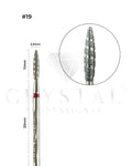 Diamond Bit “Flame (Tornado)” Crystal Professional №19 (Red Grit 2.3 mm)