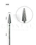 Carbide Bit “Cone” Crystal Professional №08 (green cross-cut 5 mm)