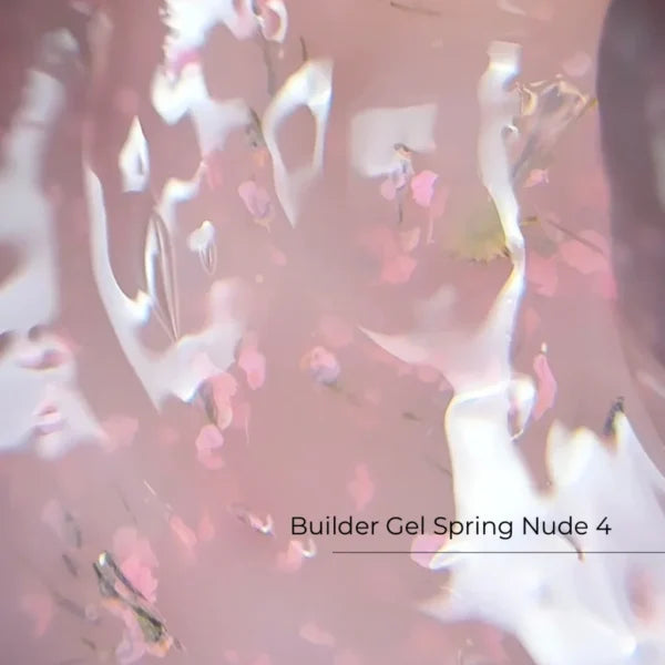 Builder Gel Spring Nude №4 Crystal Professional HEMA & TPO Free 15ml
